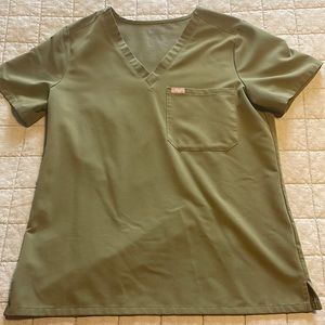 FIGS Dark Olive Scrub Set